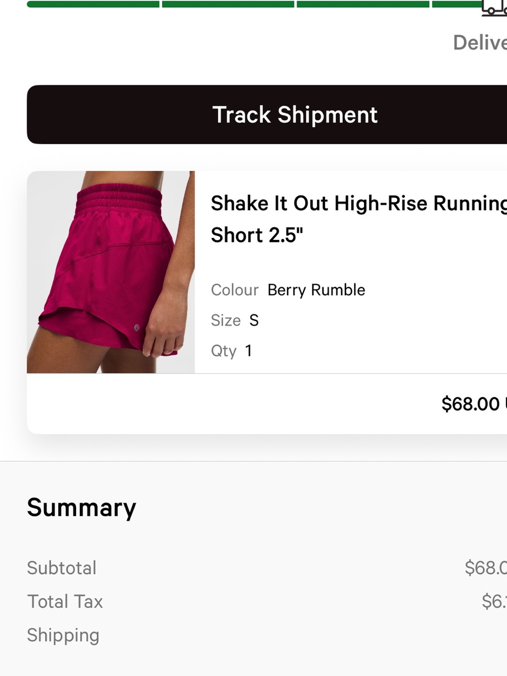lululemon athletica Shake It Out High-Rise Running Short - Berry